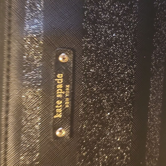 Kate Spade Black Glitter Stripe Tote - Picture 4 of 4